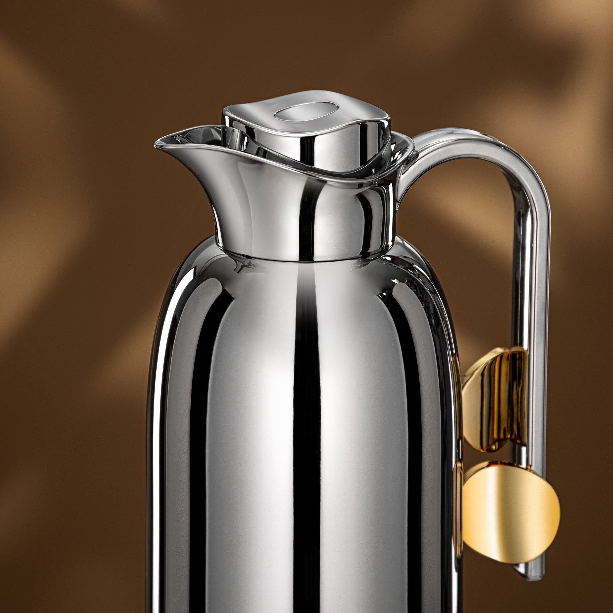 طقم ترامس المرجان 0.7 لتر + 1 لتر فضي وذهبي