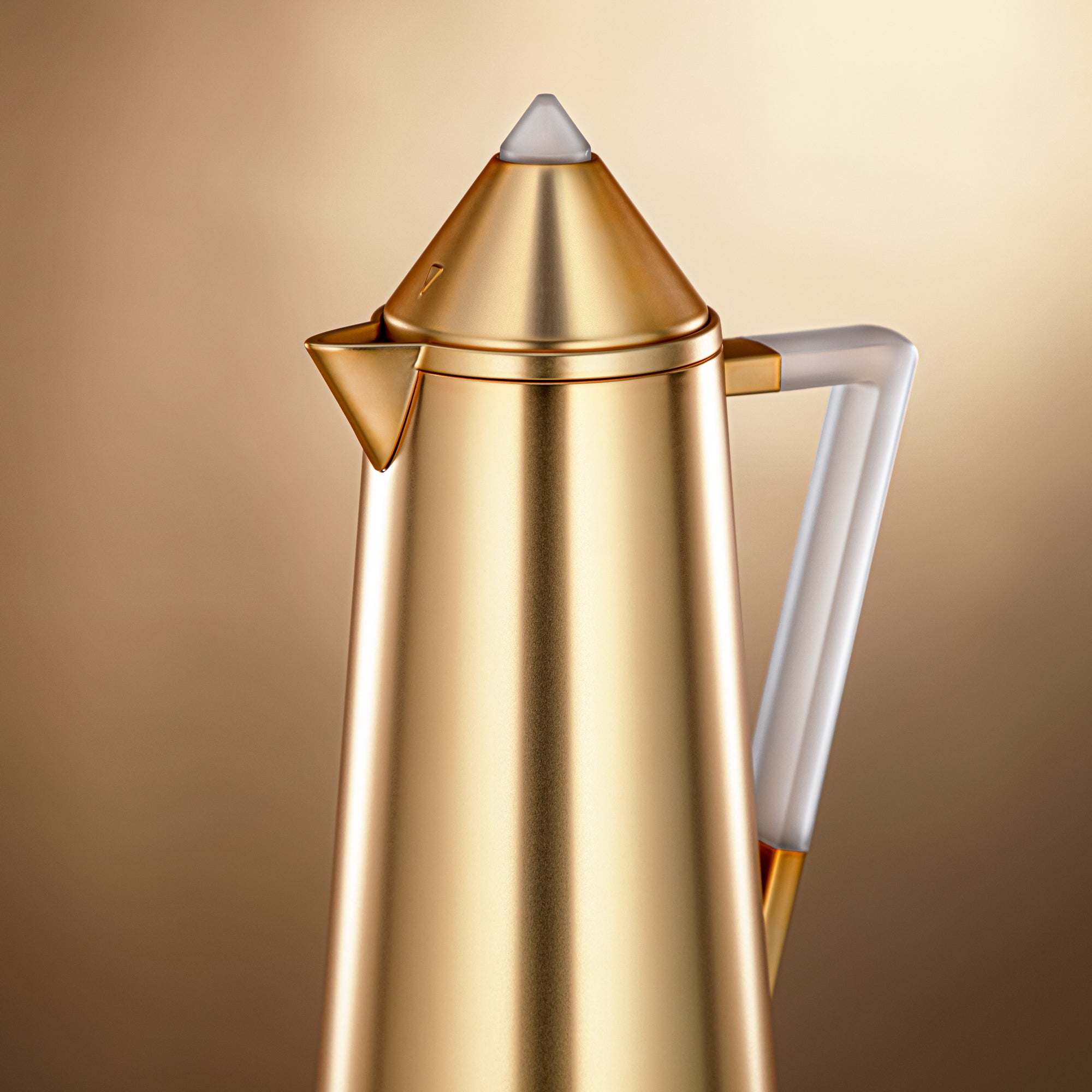 Almarjan Vacuum flask 0.7L + 1.0L Matt gold & frost (FG818-070/100 MG/FA)