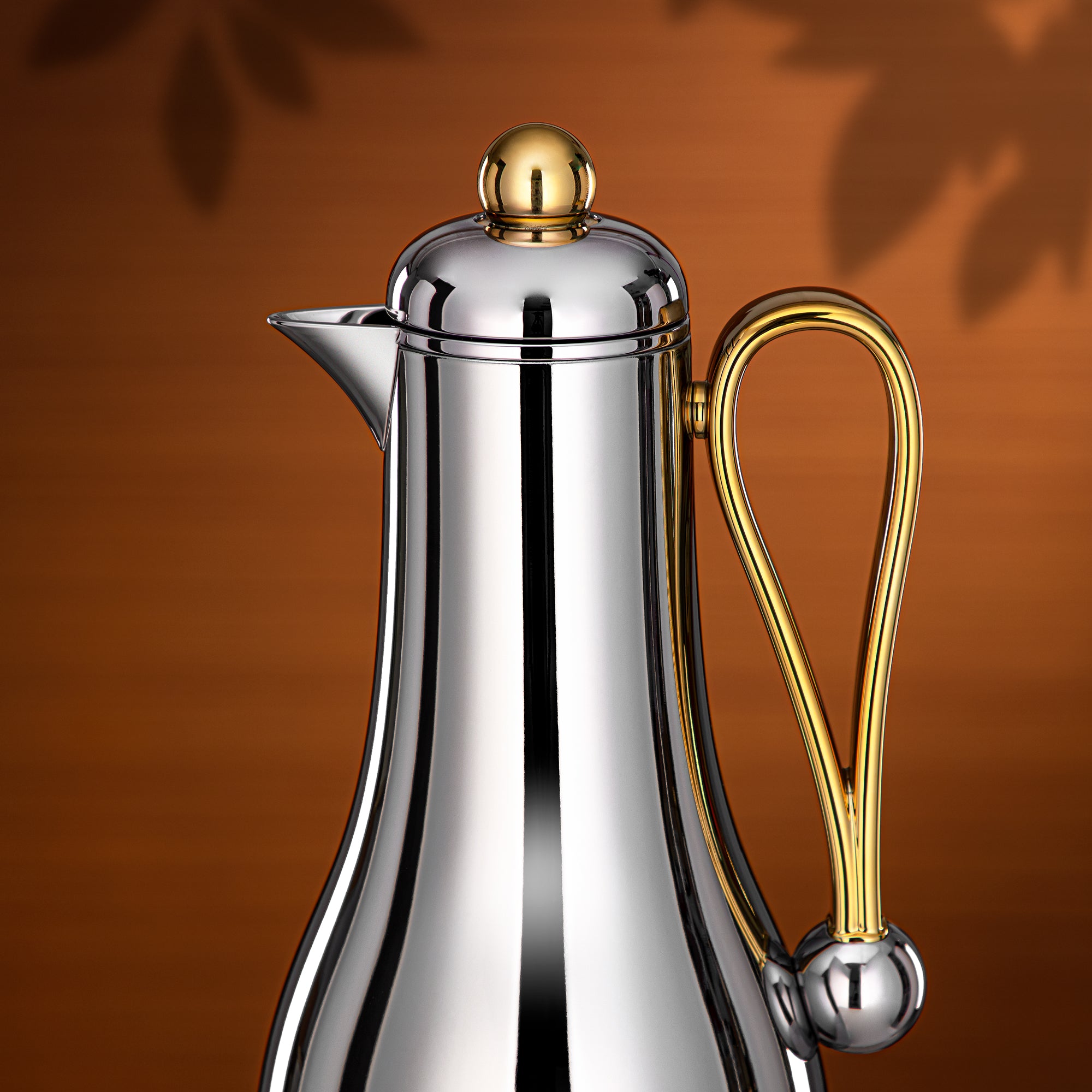 Almarjan Vacuum Flask Set 1L + 1L Silver & Gold