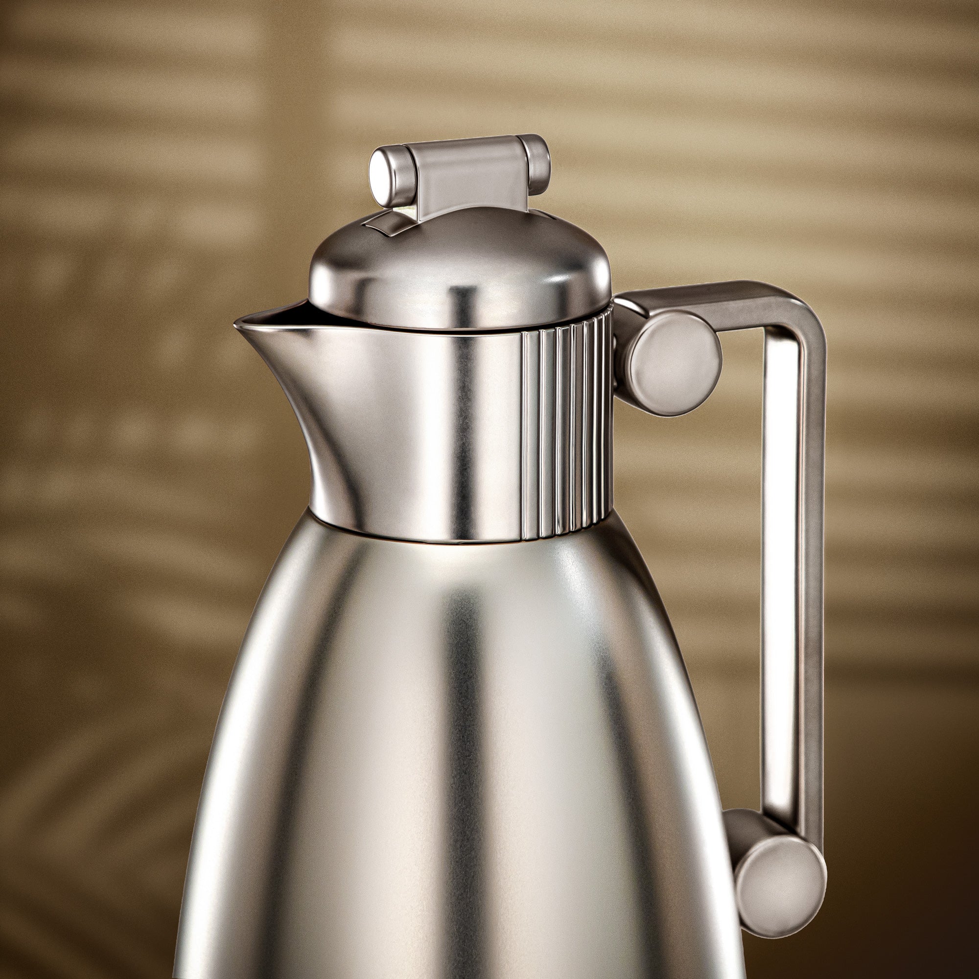 طقم ترامس المرجان 0.7 لتر و1 لتر بلمسة نيكل مطفي