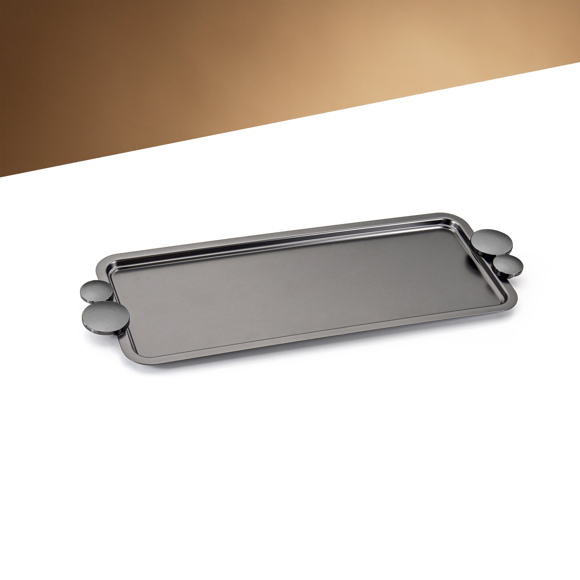 Almarjan 45 CM Serving Tray Matte Black - HT2506021