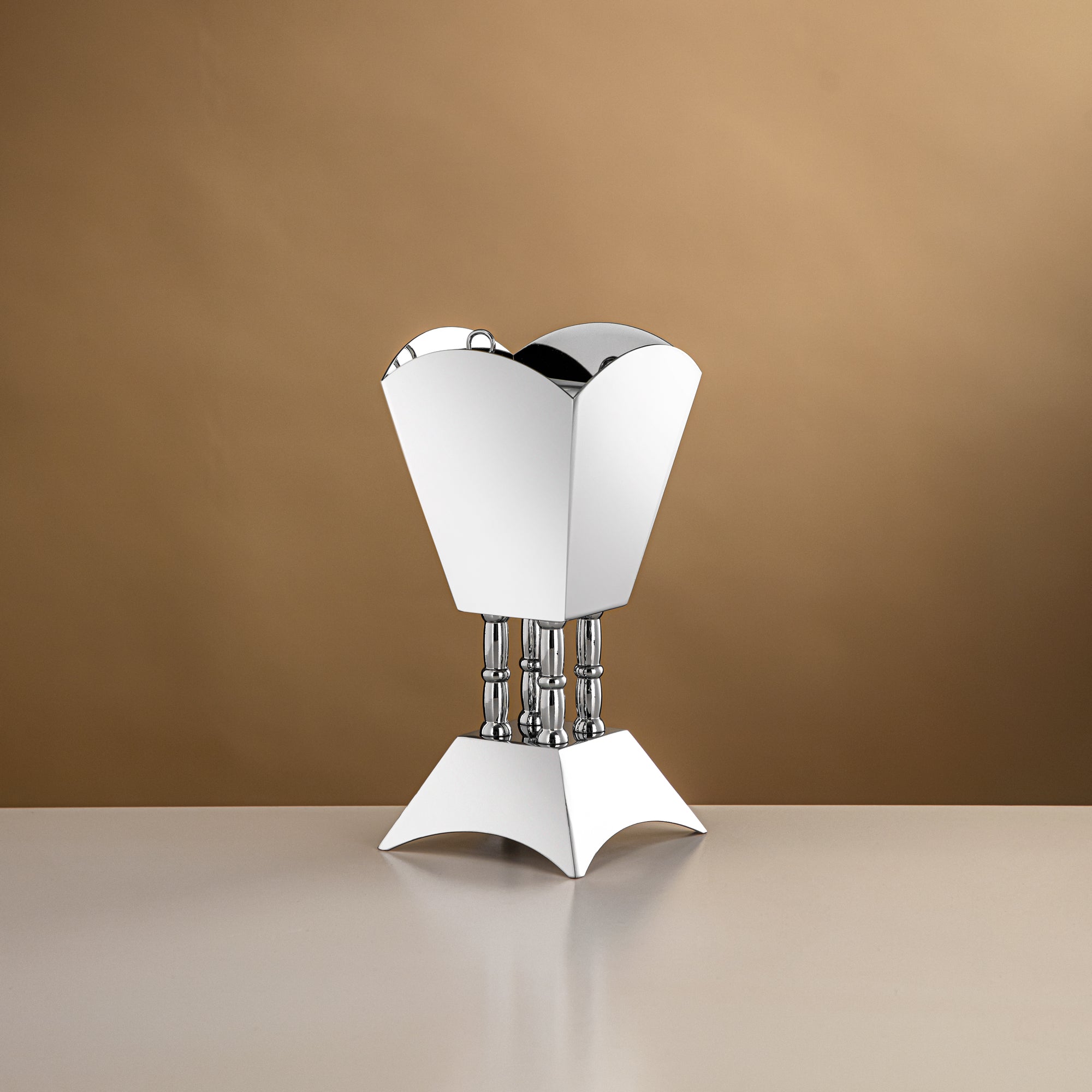 المرجان مبخرة 20.5 سم فضي لامع - HT2506064