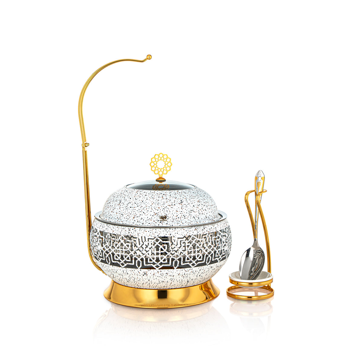 Almarjan Chafing Dish 3 litres avec cuillère Terrazo - STS0012932