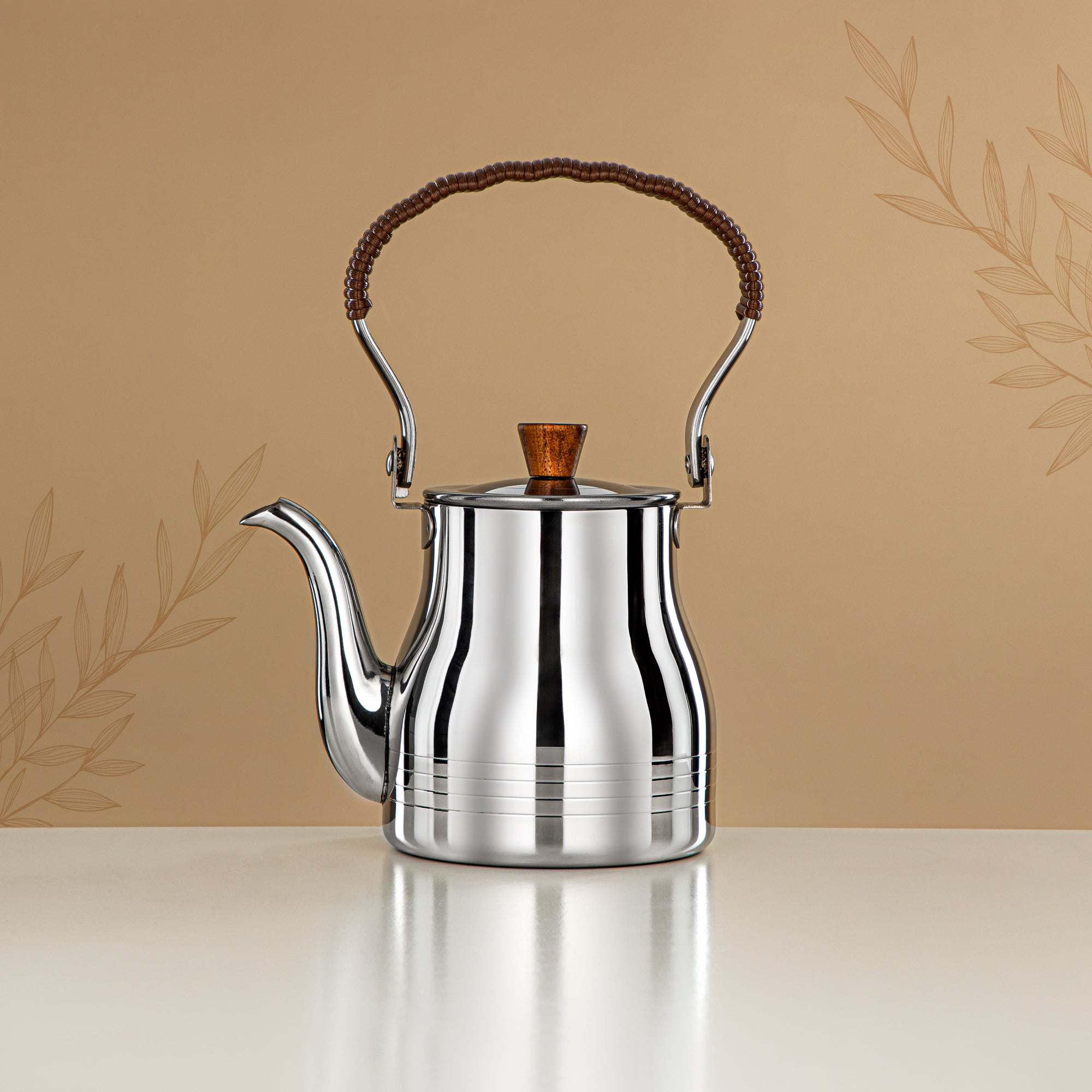 Almarjan Tea Kettle 0.7L Silver – Elegance