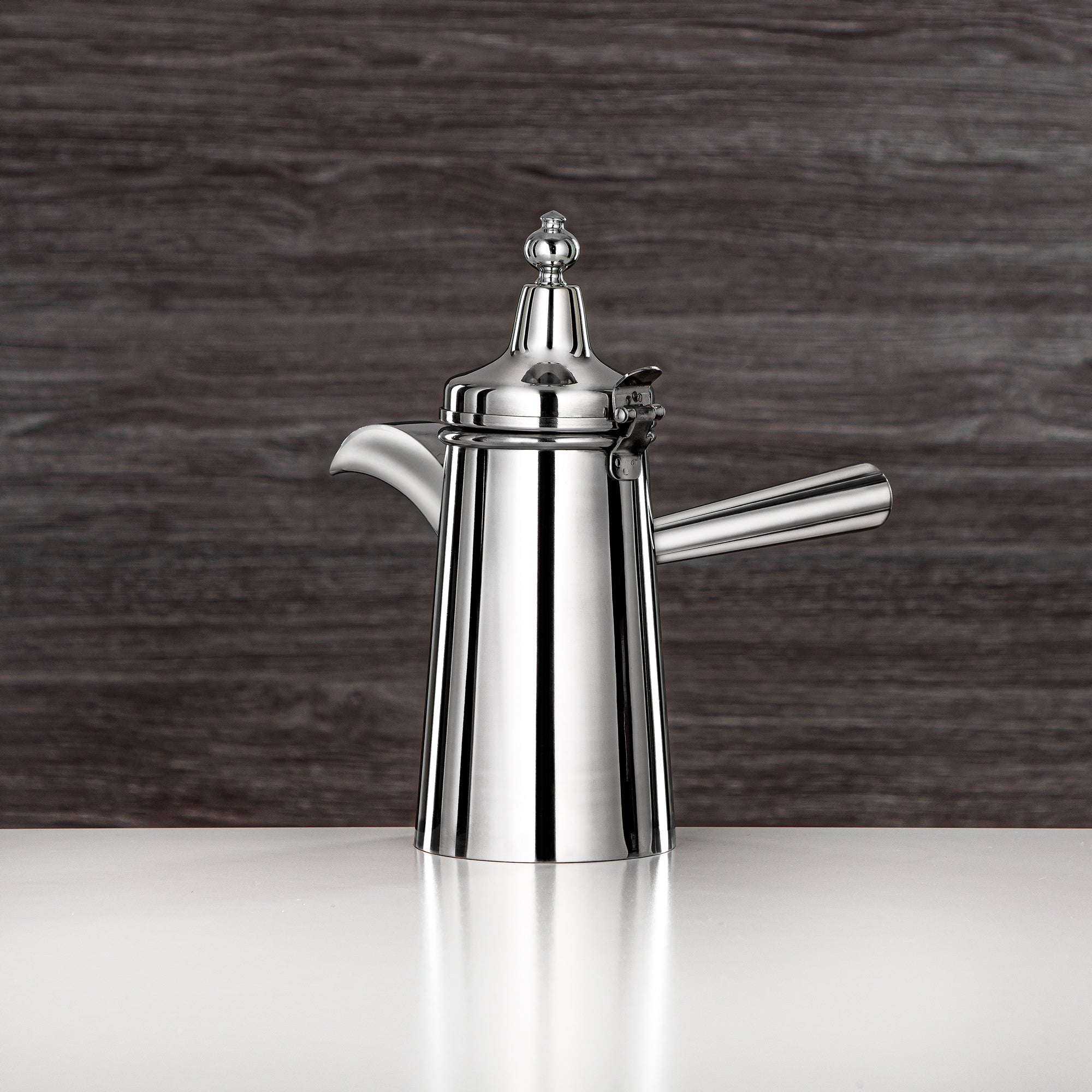 Almarjan Coffee Warmer Stainless Steel 24oz – Barari (Steel Handle)