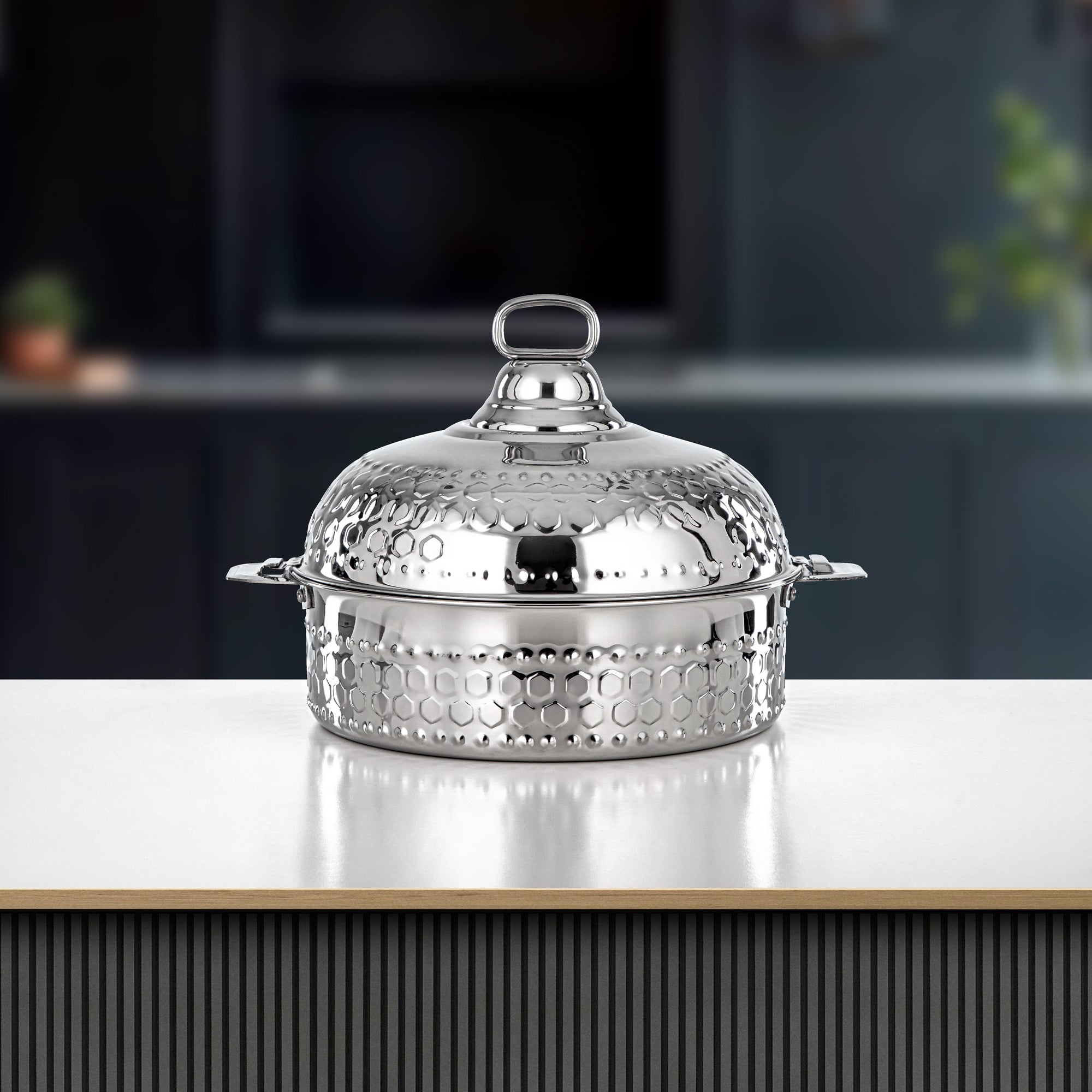 Almarjan Hot Pot 30cm Silver – Diwan Collection
