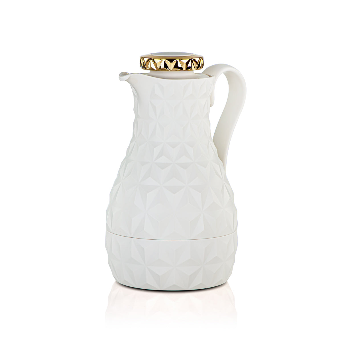 Ensemble de 2 flacons isothermes Almarjan ivoire mat et or - 2C124AB-100 MIV/G