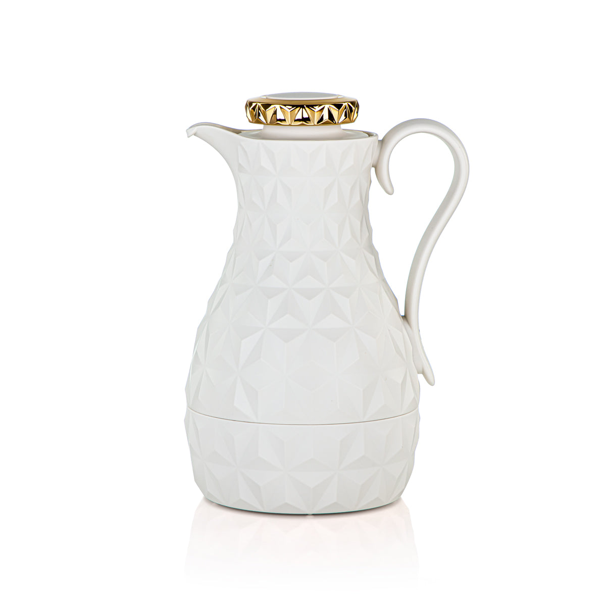 Ensemble de 2 flacons isothermes Almarjan ivoire mat et or - 2C124AB-100 MIV/G