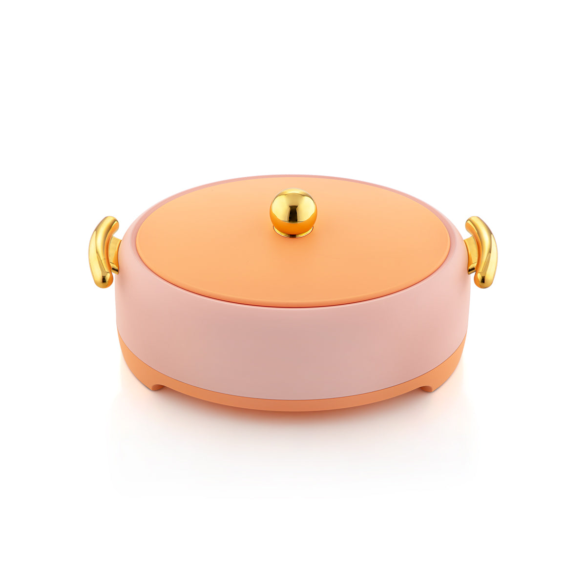 طقم حرارت المرجان البلاستيكية البيضاوية 3 قطع من تشكيلة فوريفر غولد كريم ناعم وذهبي - EGSET SC/G