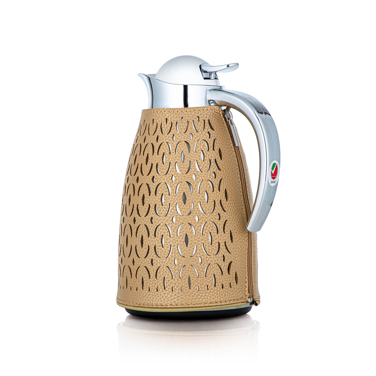 Ensemble de 2 flacons isothermes Almarjan Beige et argent - HLBF17-11