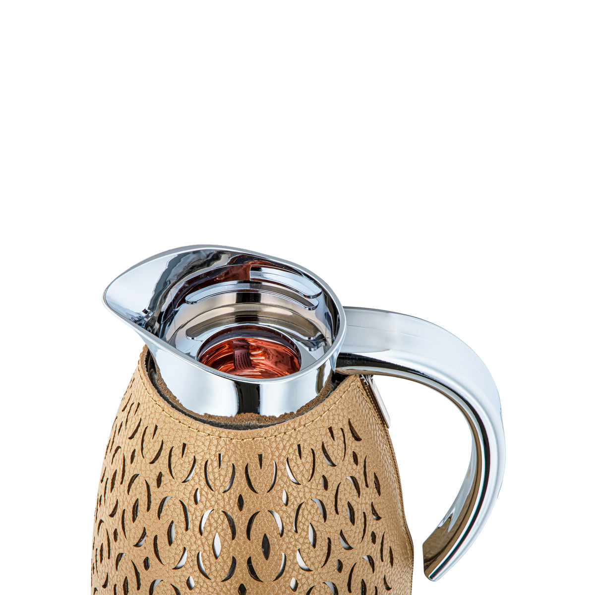 Ensemble de 2 flacons isothermes Almarjan Beige et argent - HLBF17-11