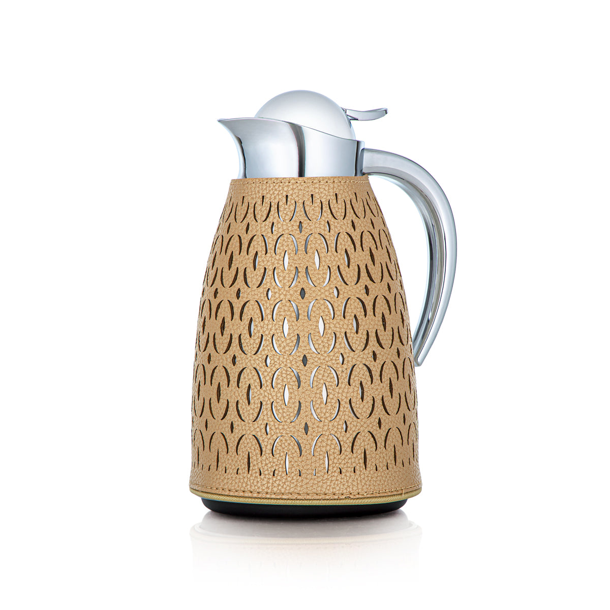 Ensemble de 2 flacons isothermes Almarjan Beige et argent - HLBF17-11