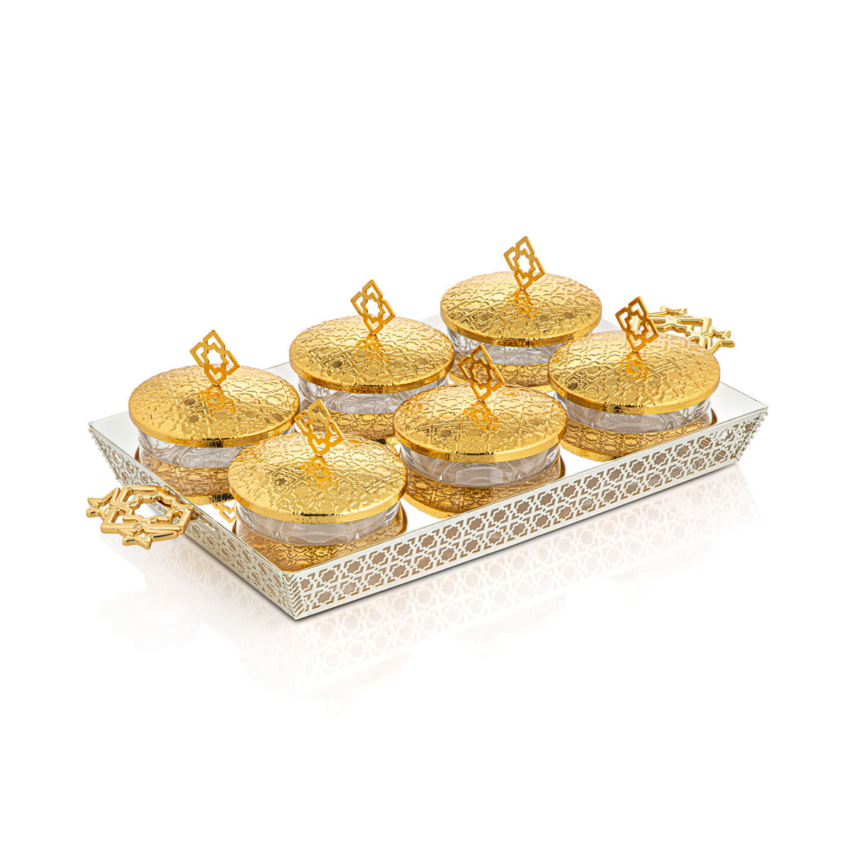Almarjan Lot de 6 Bonbons Argent & Or - KMT0347-SG