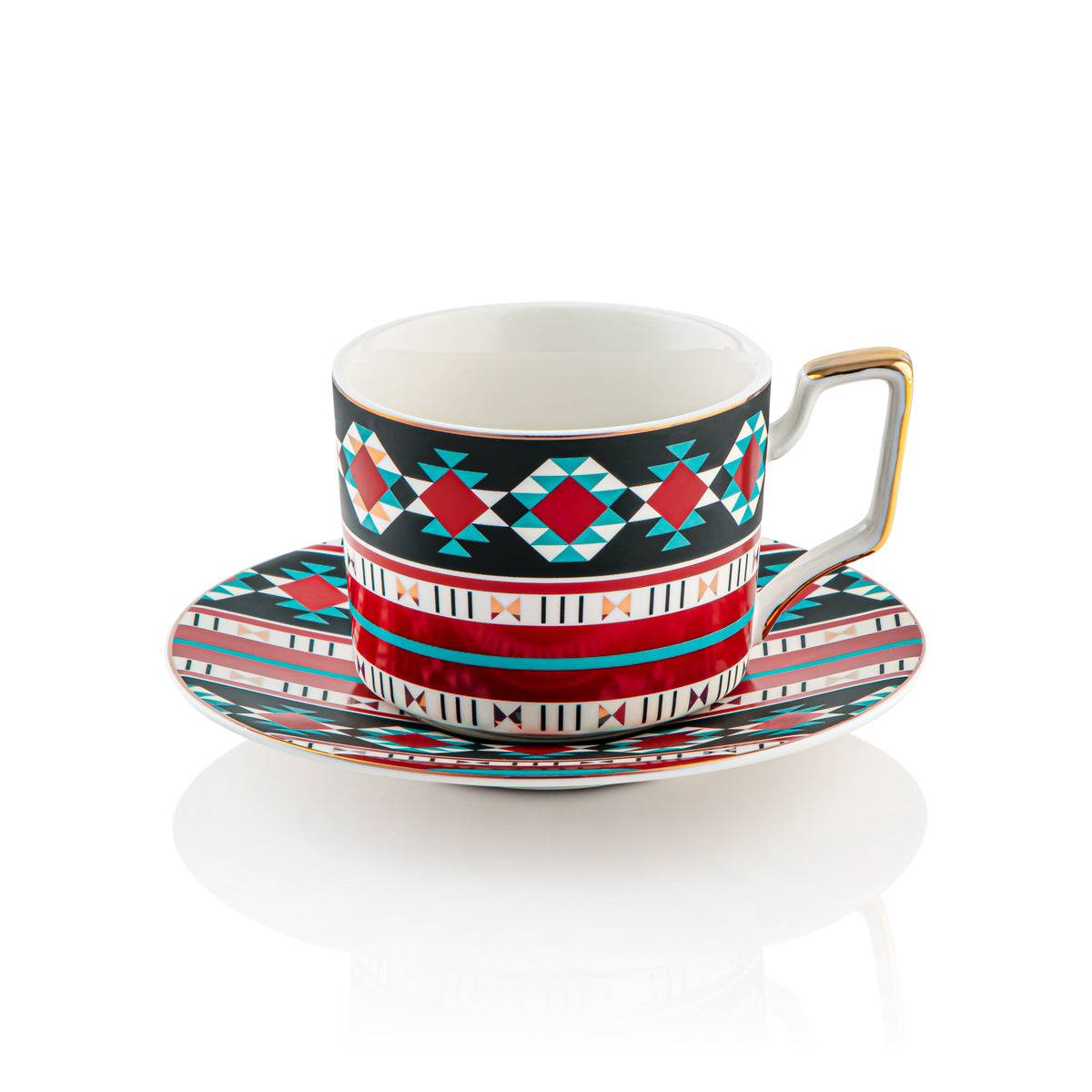 Almarjan 6 Pièces Collection Fonon Tasse et Soucoupe - 7645