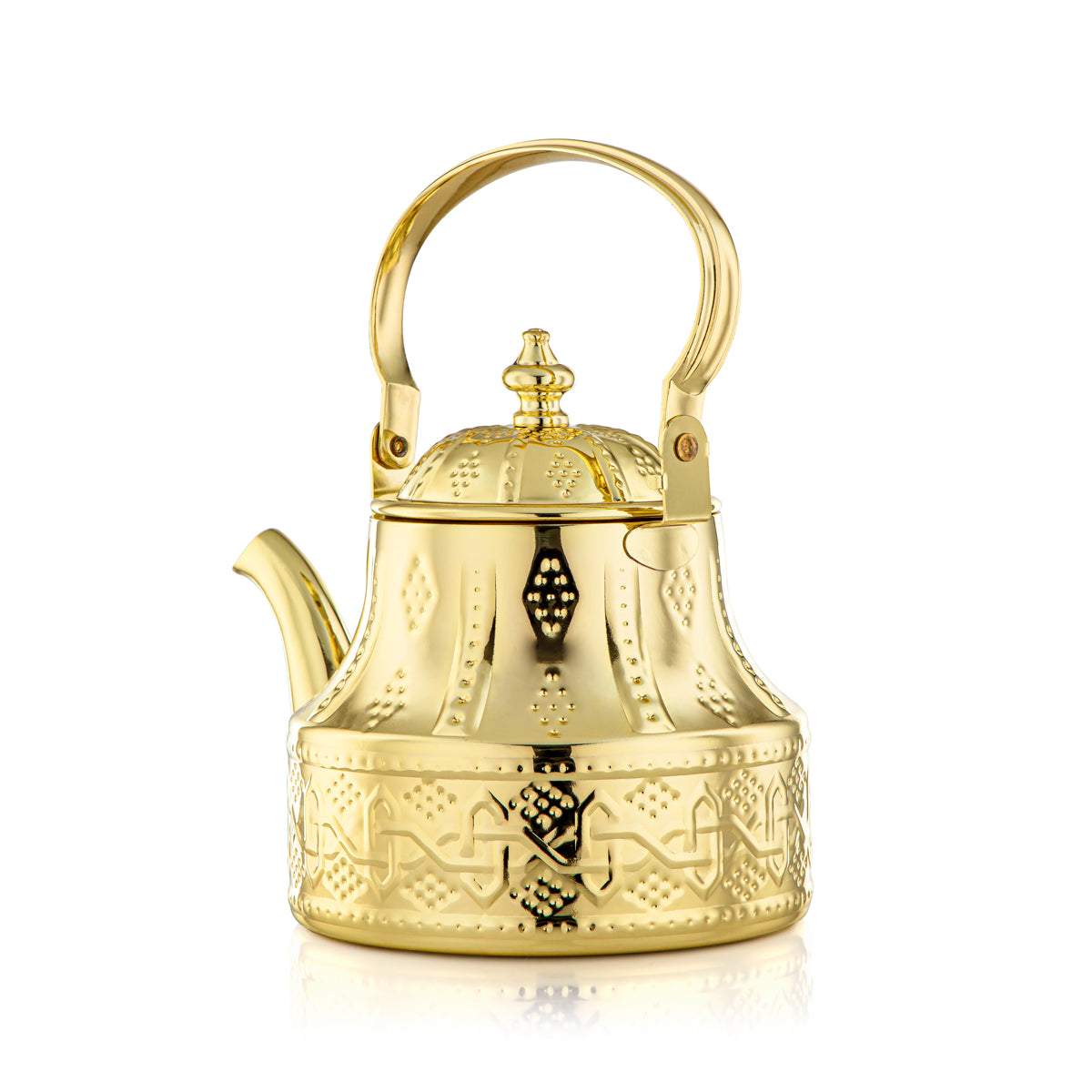 Almarjan 1,5 litre Sahara Collection Bouilloire en acier inoxydable Doré - STS0010968