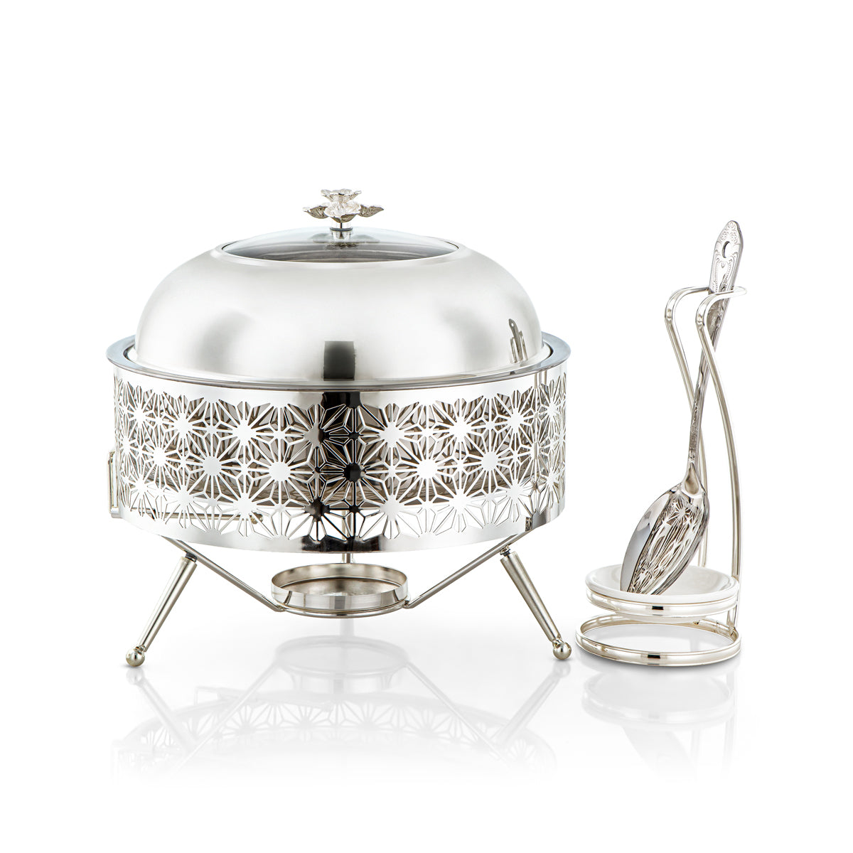 Almarjan 3000 ML Chafing Dish Avec Cuillère Argent - STS0012905