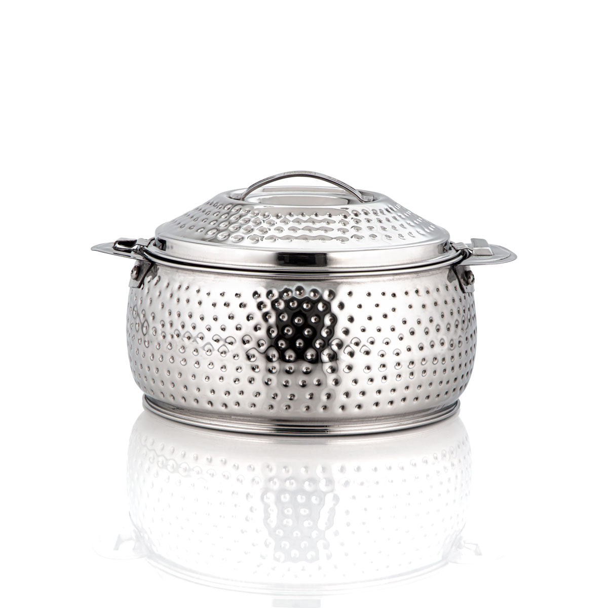 Almarjan 1200 ML Noor Collection Marmite en Acier Inoxydable Argent H22M56