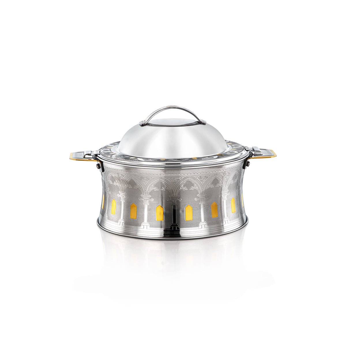 Almarjan 25 CM Reem Collection Marmite Inox Argent & Or - H22EPG6