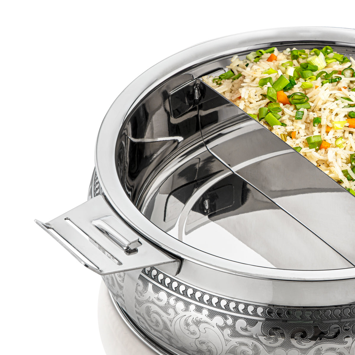 Almarjan 30 CM Collection Maha Marmite Inox Argenté - H23E16
