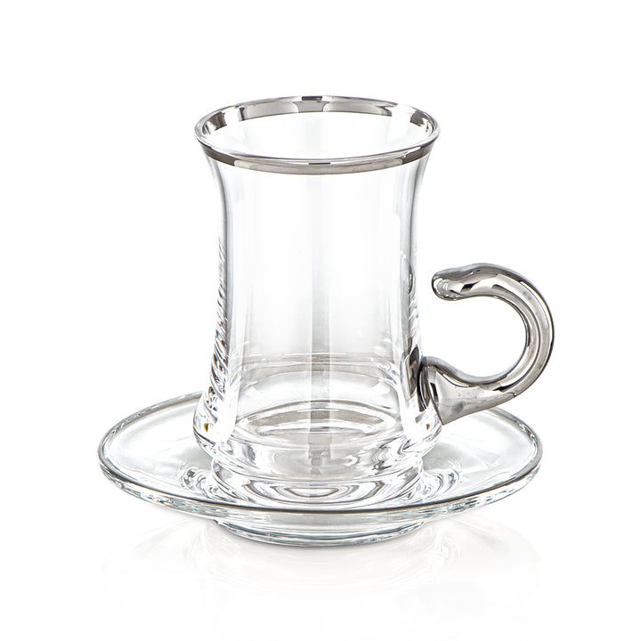 Tasse à thé en verre Almarjan 120 ML - 1265B-0001P-SIL