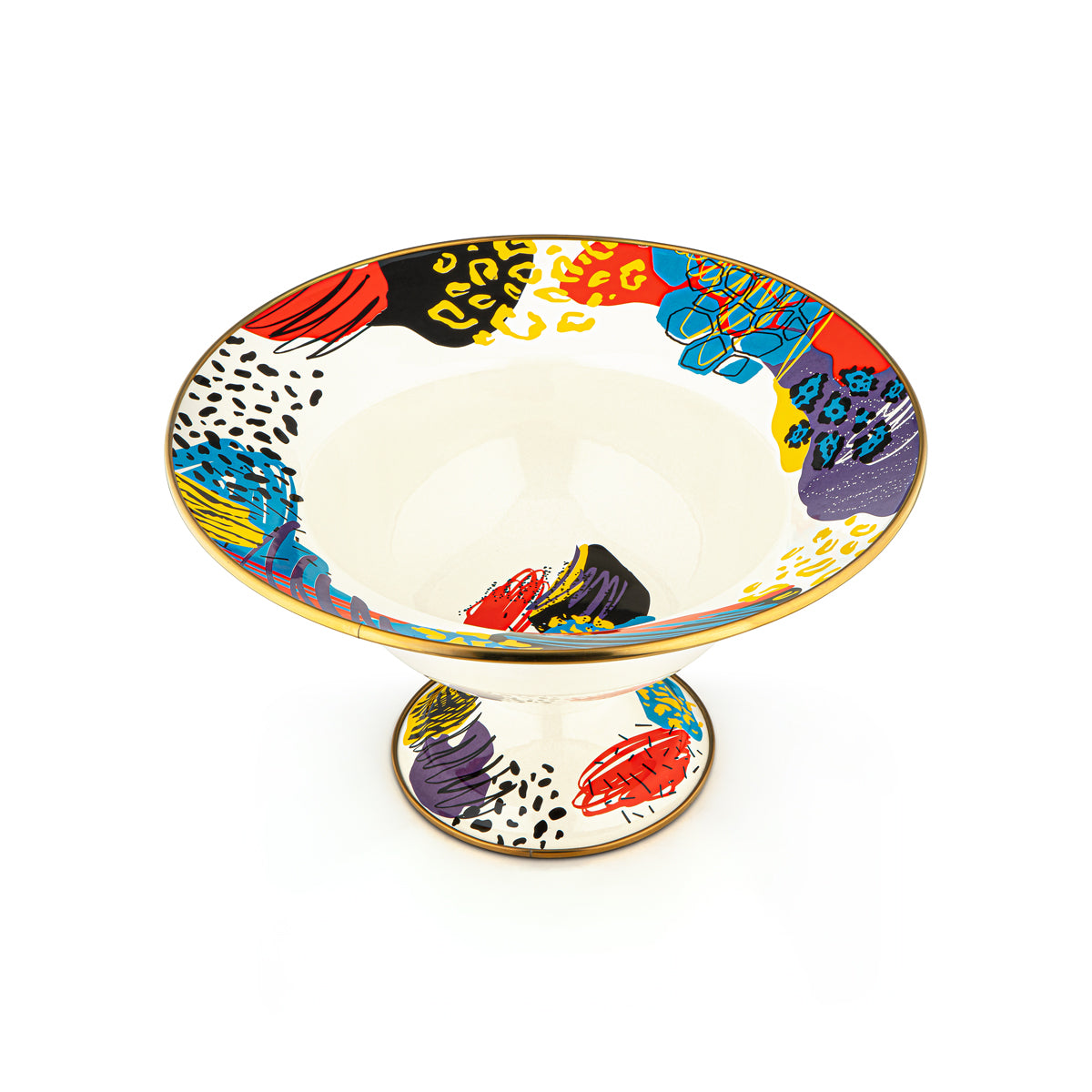 Almarjan 30 CM Tohfa Collection Enamel Fruit Bowl - 287421108