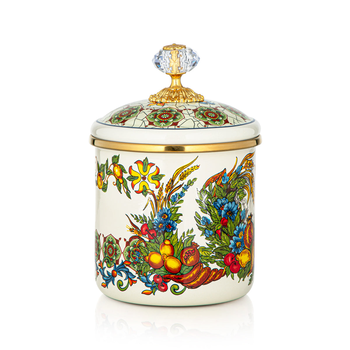 Almarjan Tohfa Collection Enamel Canister Medium - 287421127