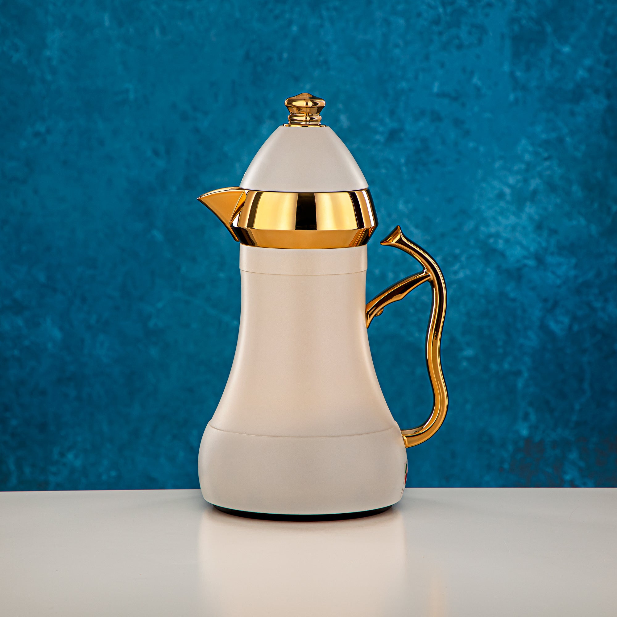 Almarjan 2 Pieces Vacuum Flask Set Cream & Gold - AMJ-070/B070Q305YC95