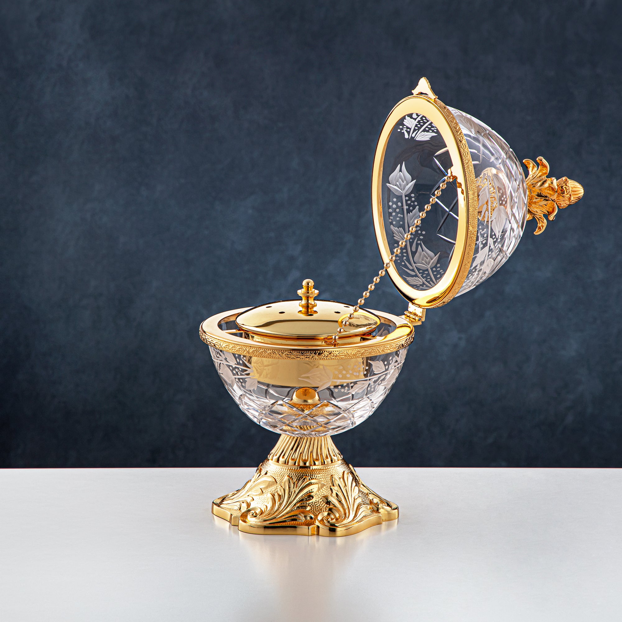 Almarjan Glass Incense Burner CC20230814