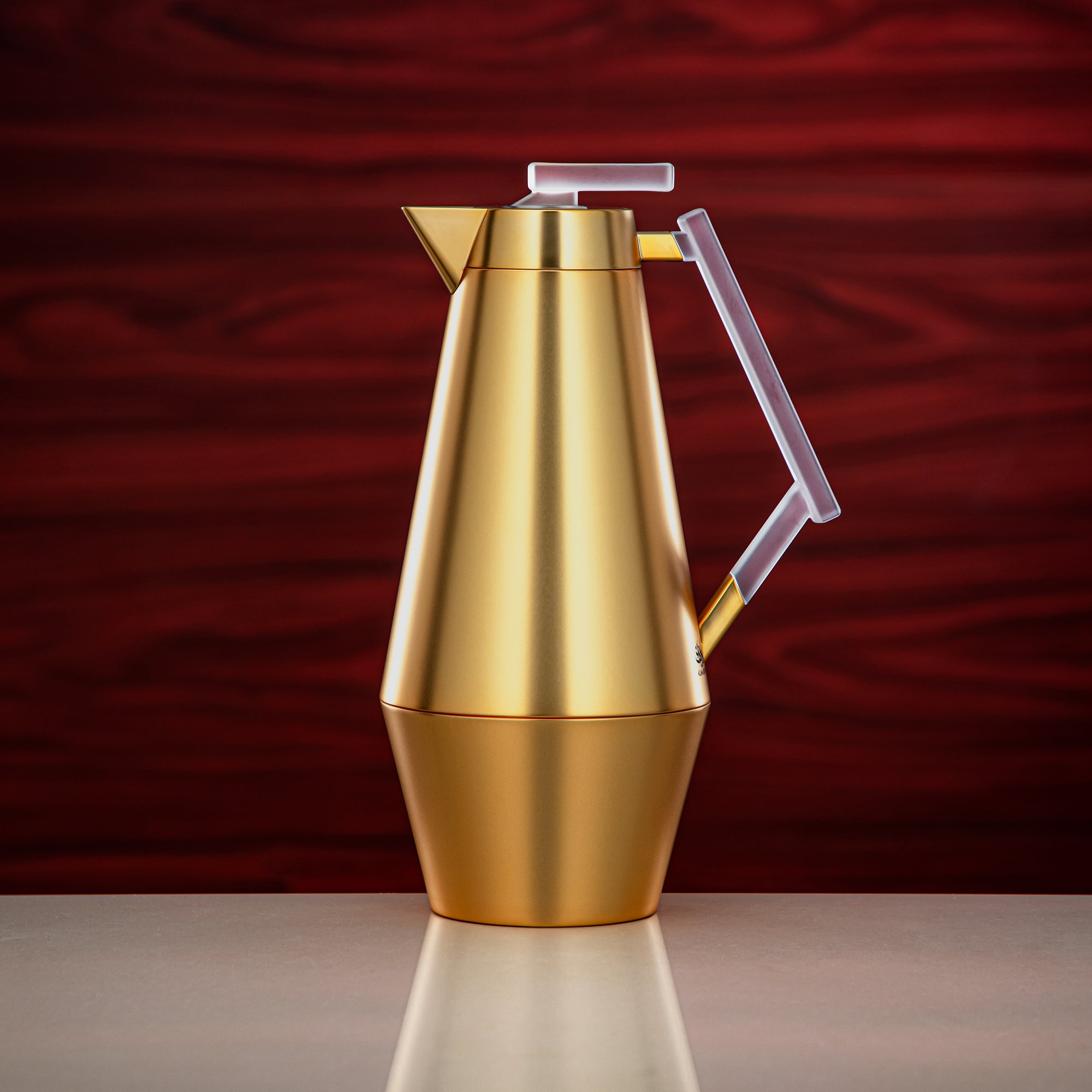 المرجان طقم ترامس 0.7 لتر و1 لتر ذهبي غير لامع وفروست