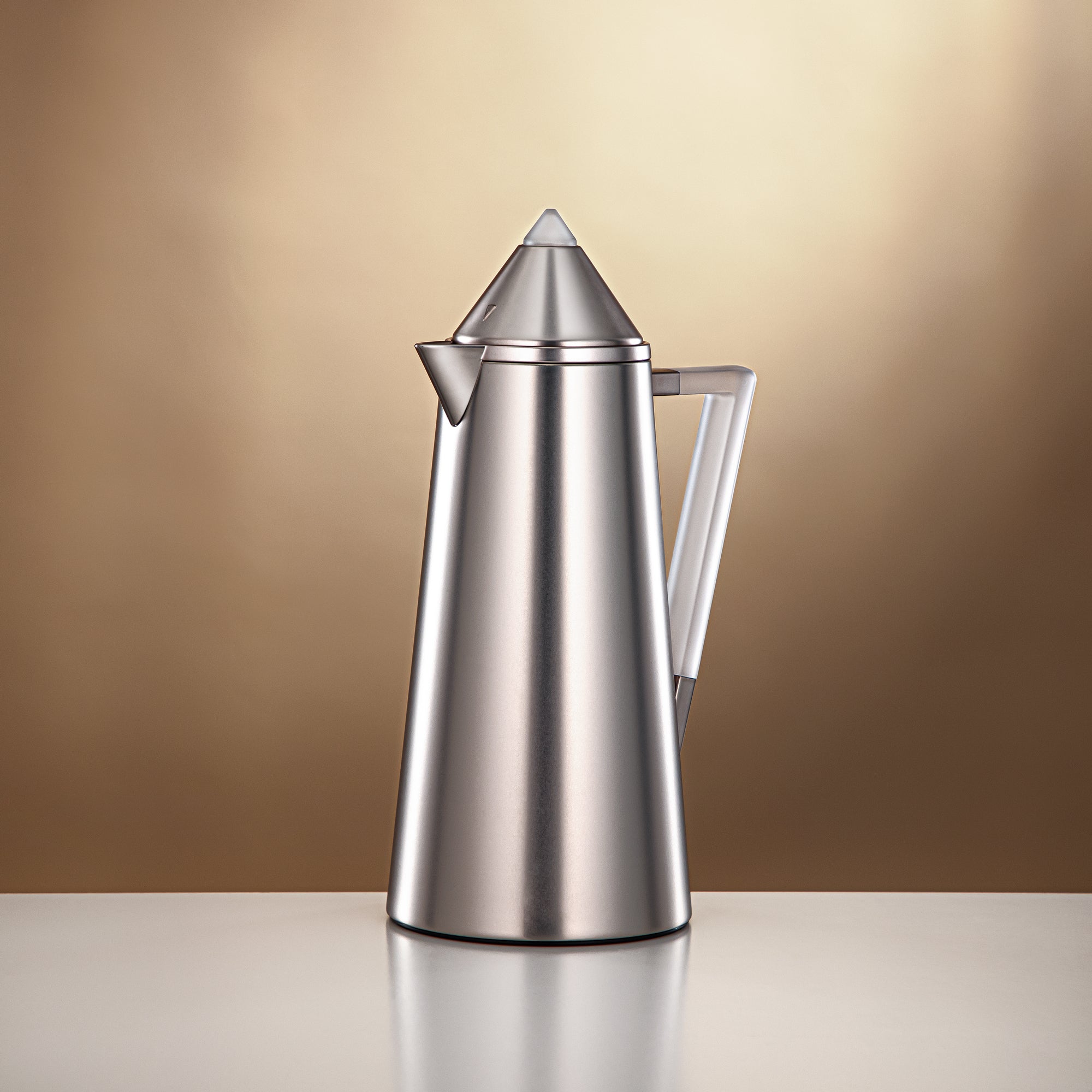 Almarjan Vacuum flask 0.7L + 1.0L Matt nickle & frost (FG818-070/100 MNI/FA)