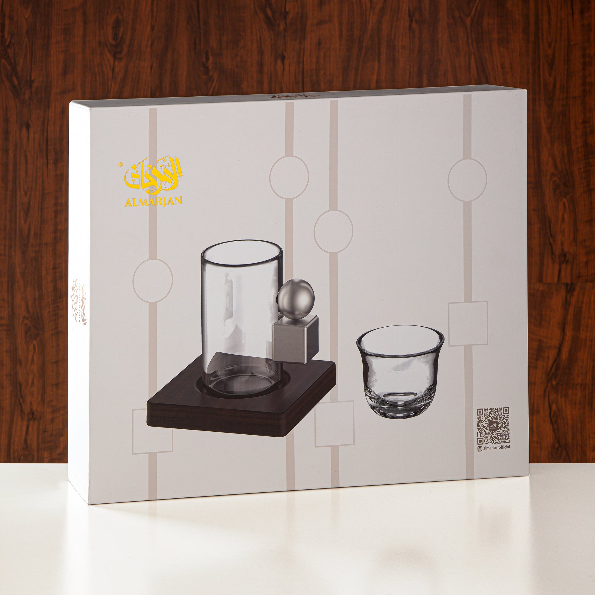 طقم شاي المرجان، ١٨ قطعة، فضي