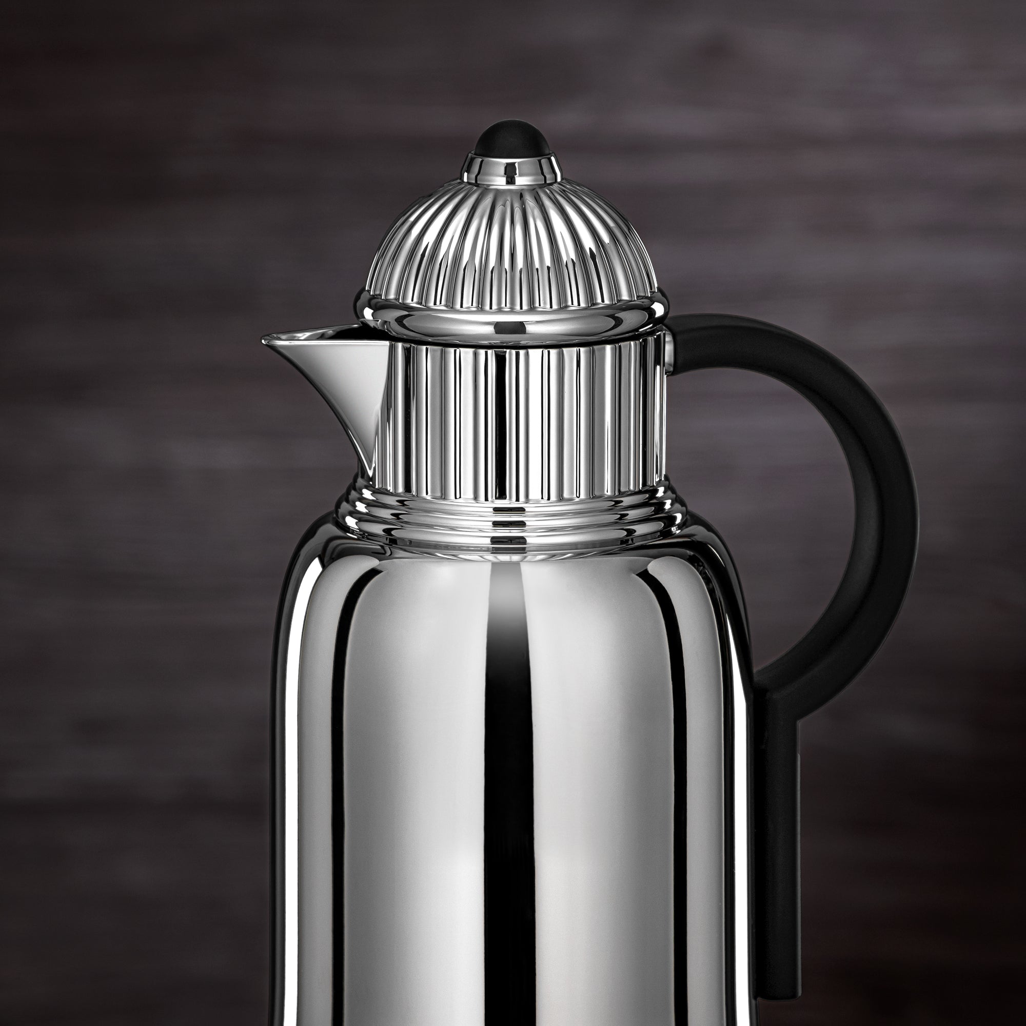 طقم ترامس المرجان 1 لتر + 1 لتر فضي وأسود مطفي