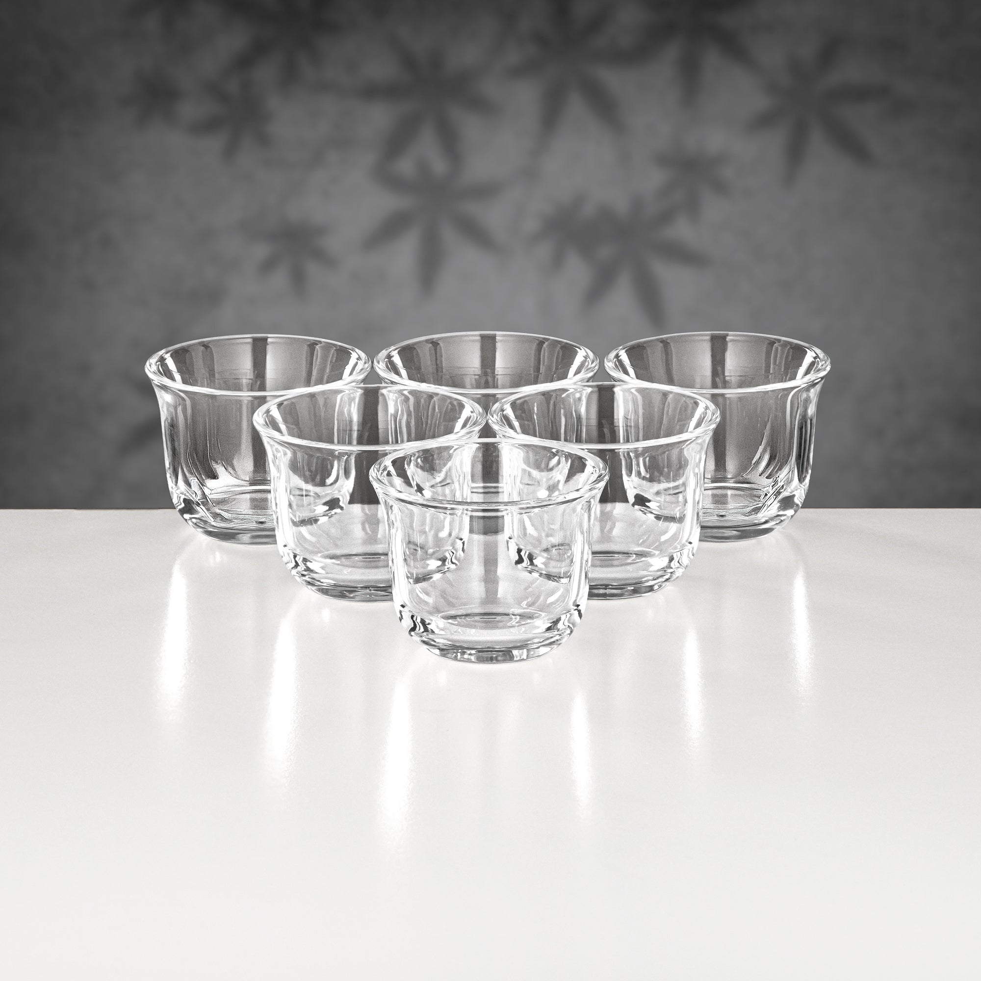 Almarjan 21 Pieces Tea & Coffee Set, Silver & Dark Wood