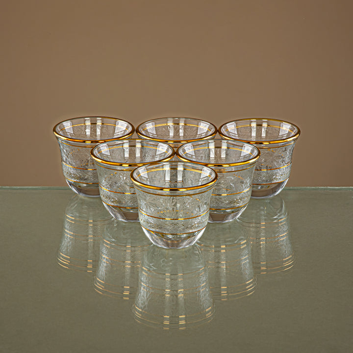 Combi 6 Pieces Glass Cawa Cup Set - G1056AZ-48