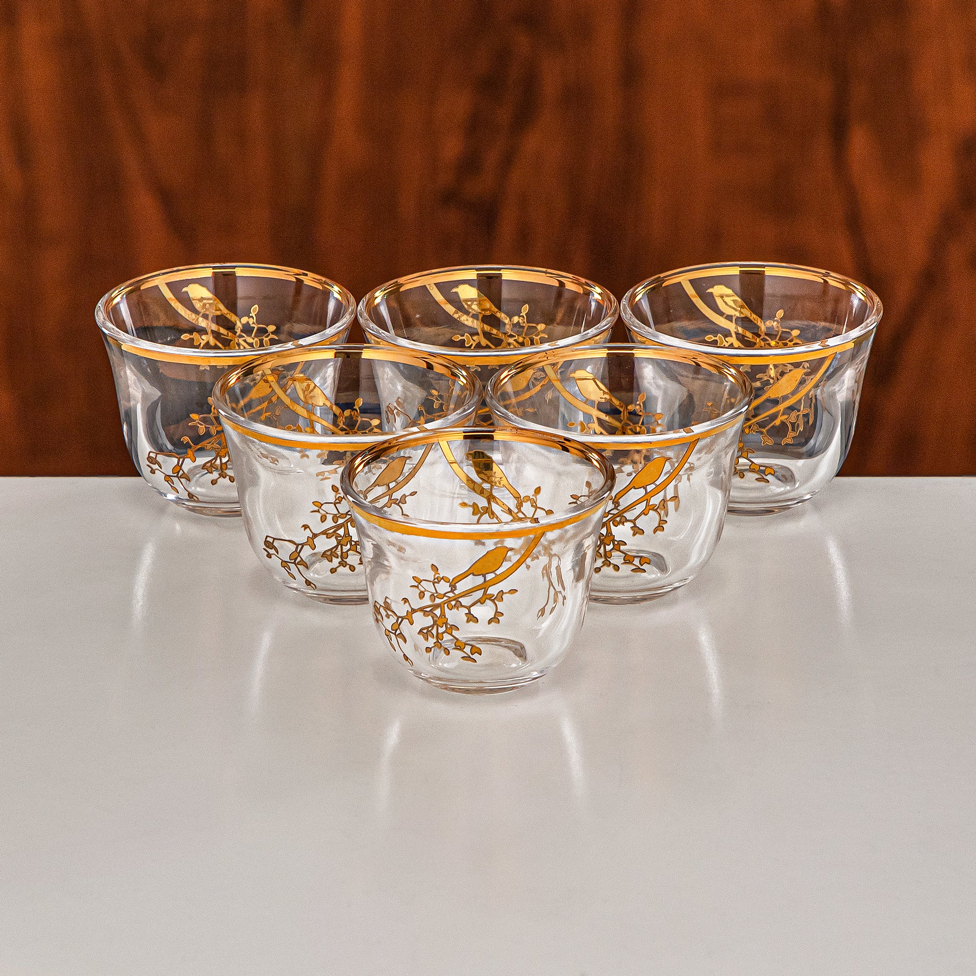 طقم ترامس المرجان مكون من 20 قطعة باللونين الأسود المطفي والذهبي