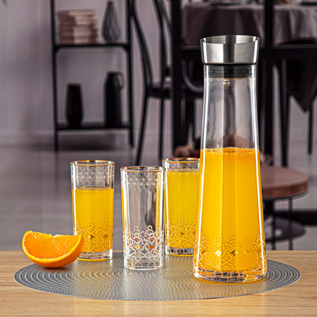 Almarjan 1200 ML Fonon Collection Glass Pitcher - 2494