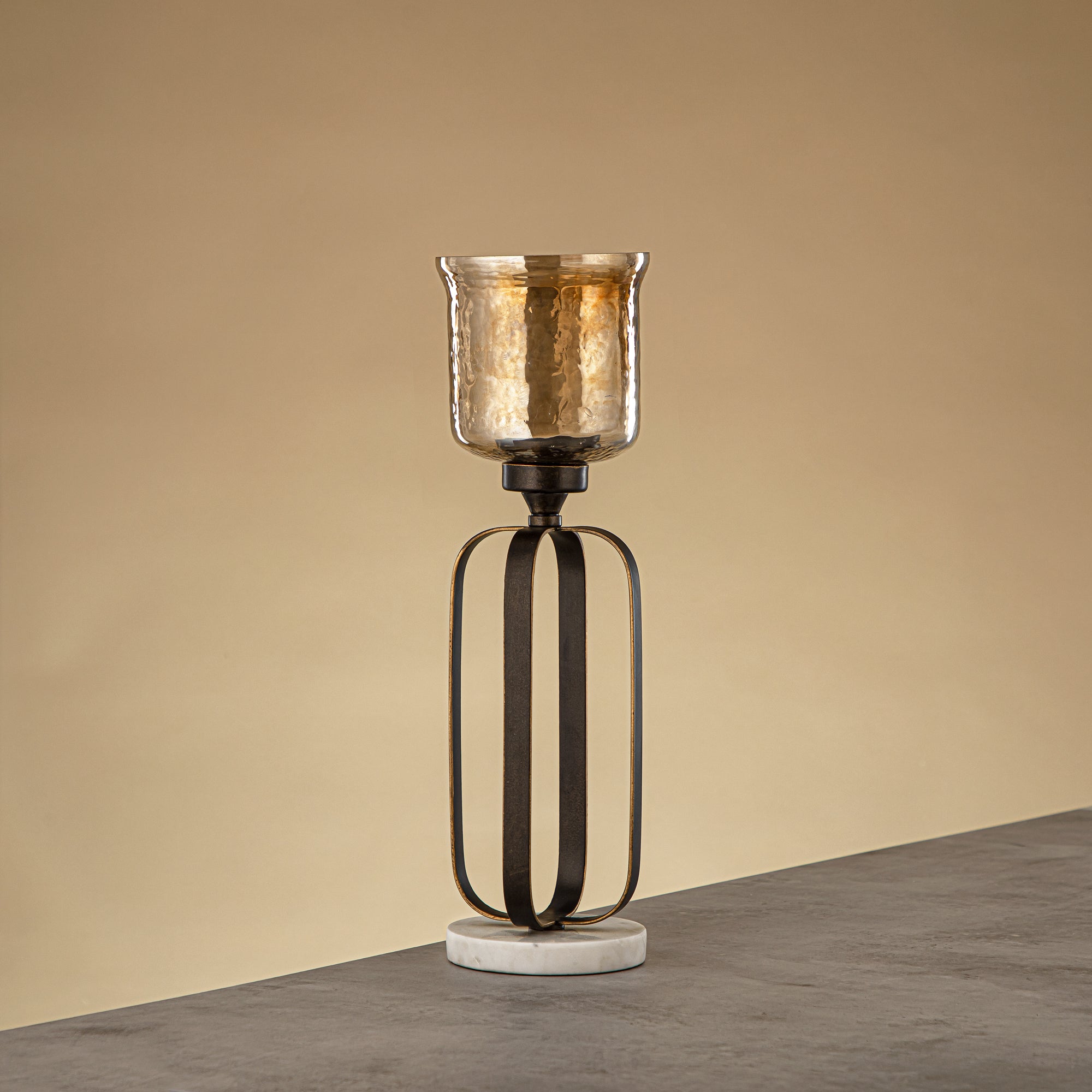 Almarjan Votive Holder 37cm Dark Bronze