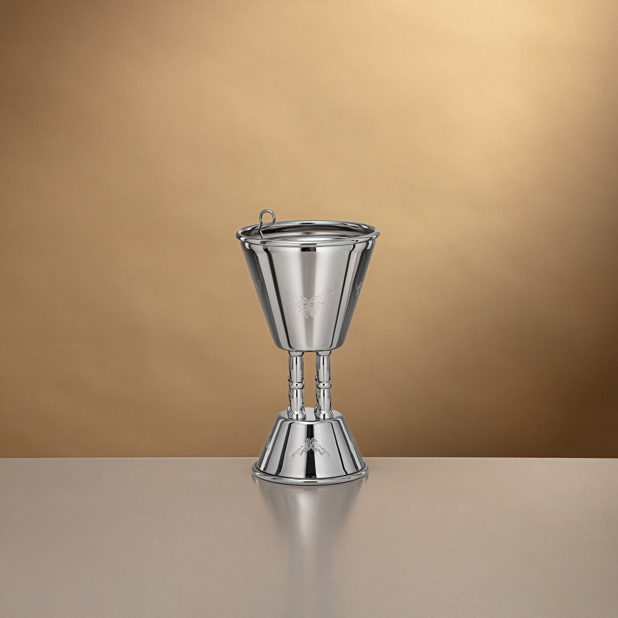 Almarjan 18 CM Incense Burner Shiny Silver - HT2506088