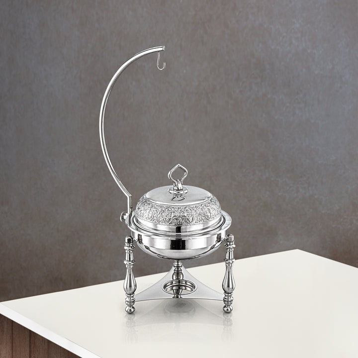 Almarjan 4 Litres Laiton Chafing Dish Argent - MD-2919B