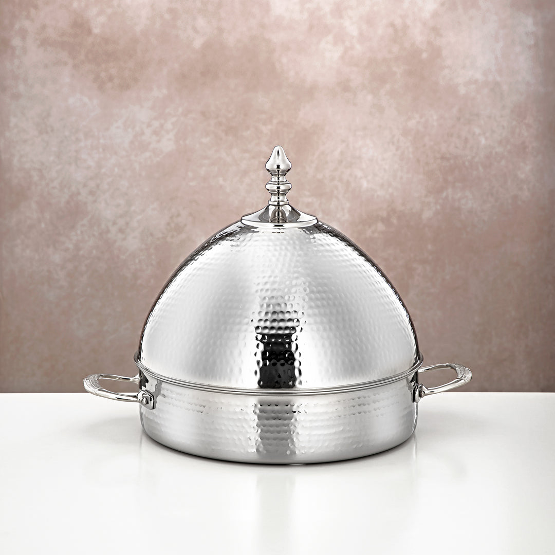 Almarjan 2500 ML Stainless Steel Hot Pot Silver - MD-1120C