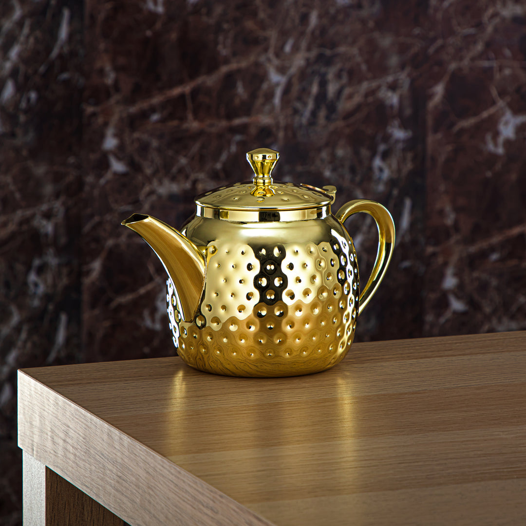 Almarjan 1 Liter Stainless Steel Teapot Gold - STS0010616