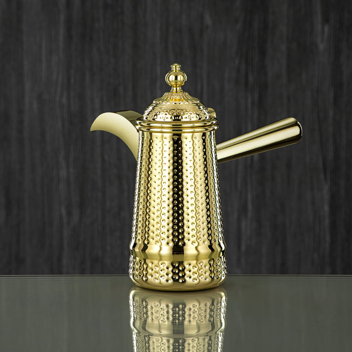 Almarjan 24 Ounce Barari Collection Stainless Steel Coffee Warmer Gold - STS0013089