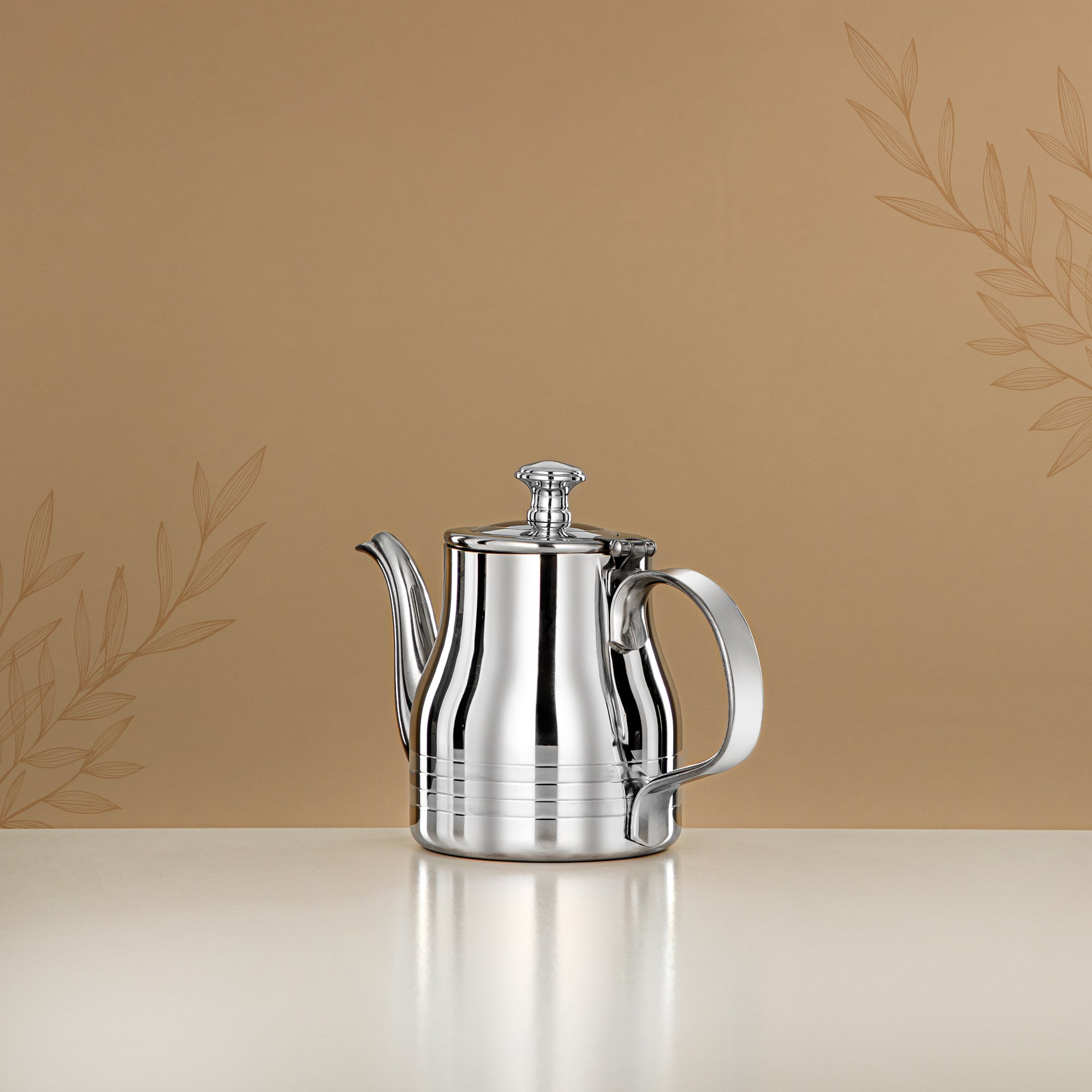 Almarjan Teapot Stainless Steel 0.4L – Elegance
