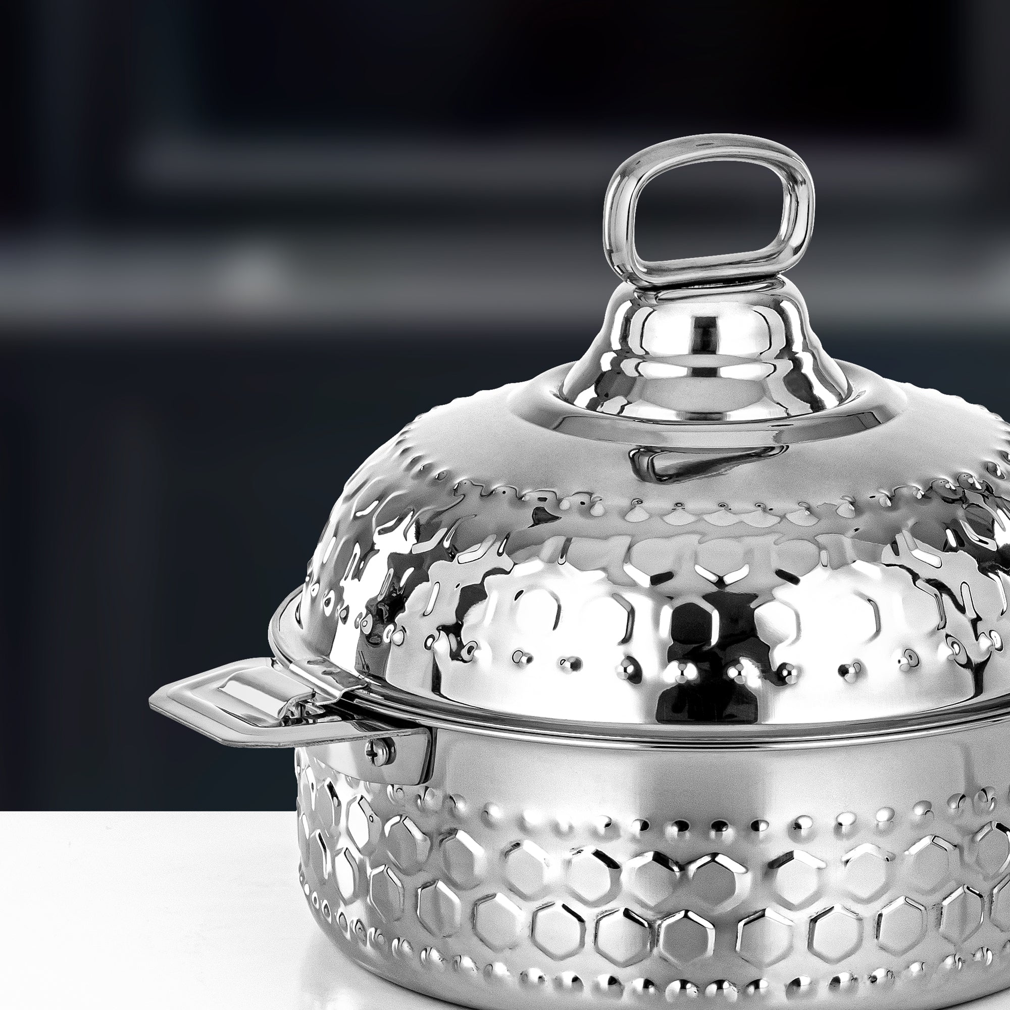 Almarjan Hot Pot 25cm Silver – Diwan Collection