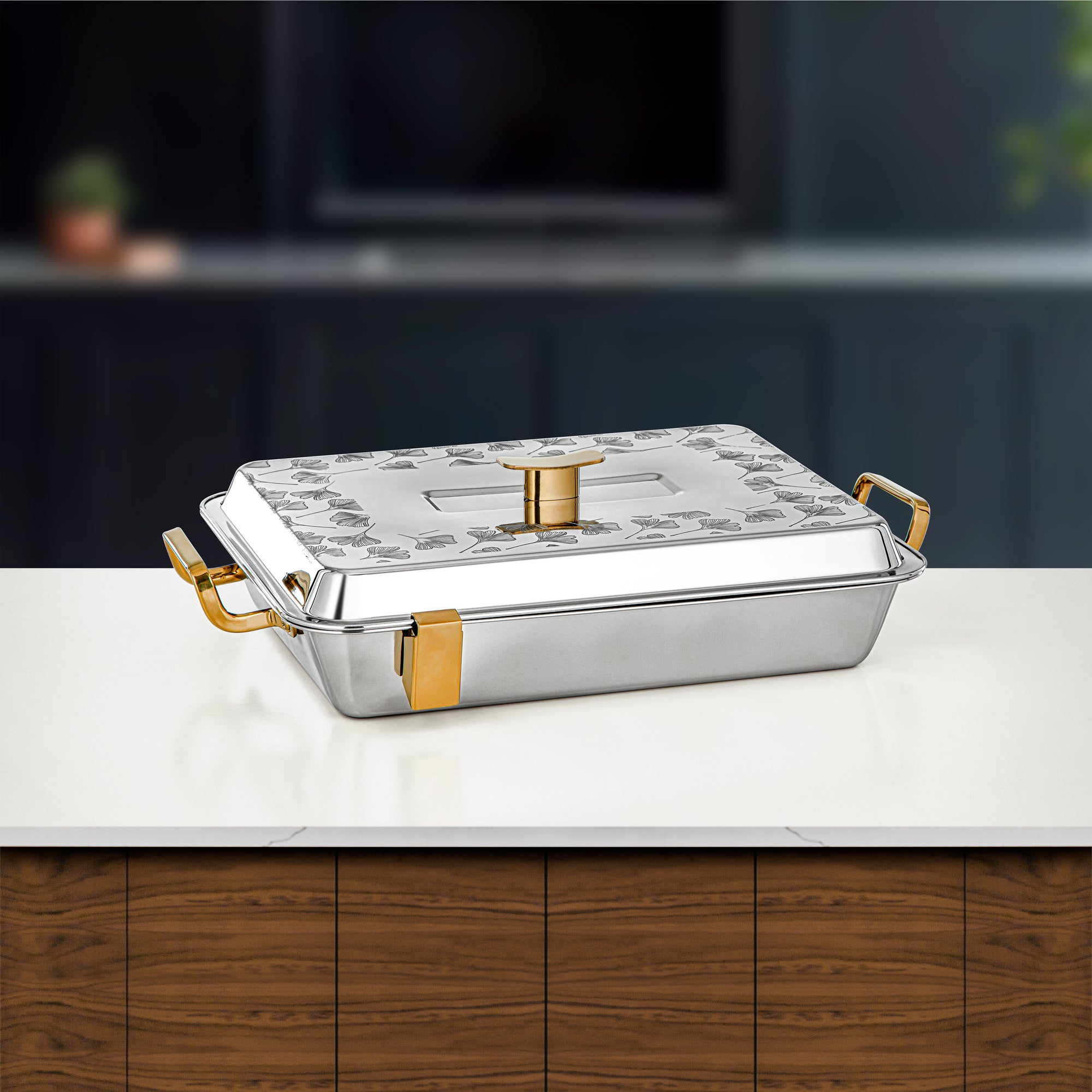 Almarjan Badr Hot Pot 35cm Silver & Gold