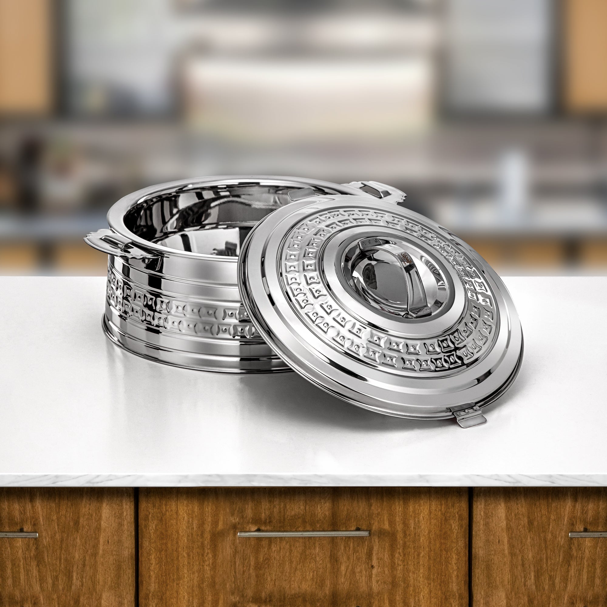 Almarjan Rodha Hot Pot Set 4 Pieces Silver