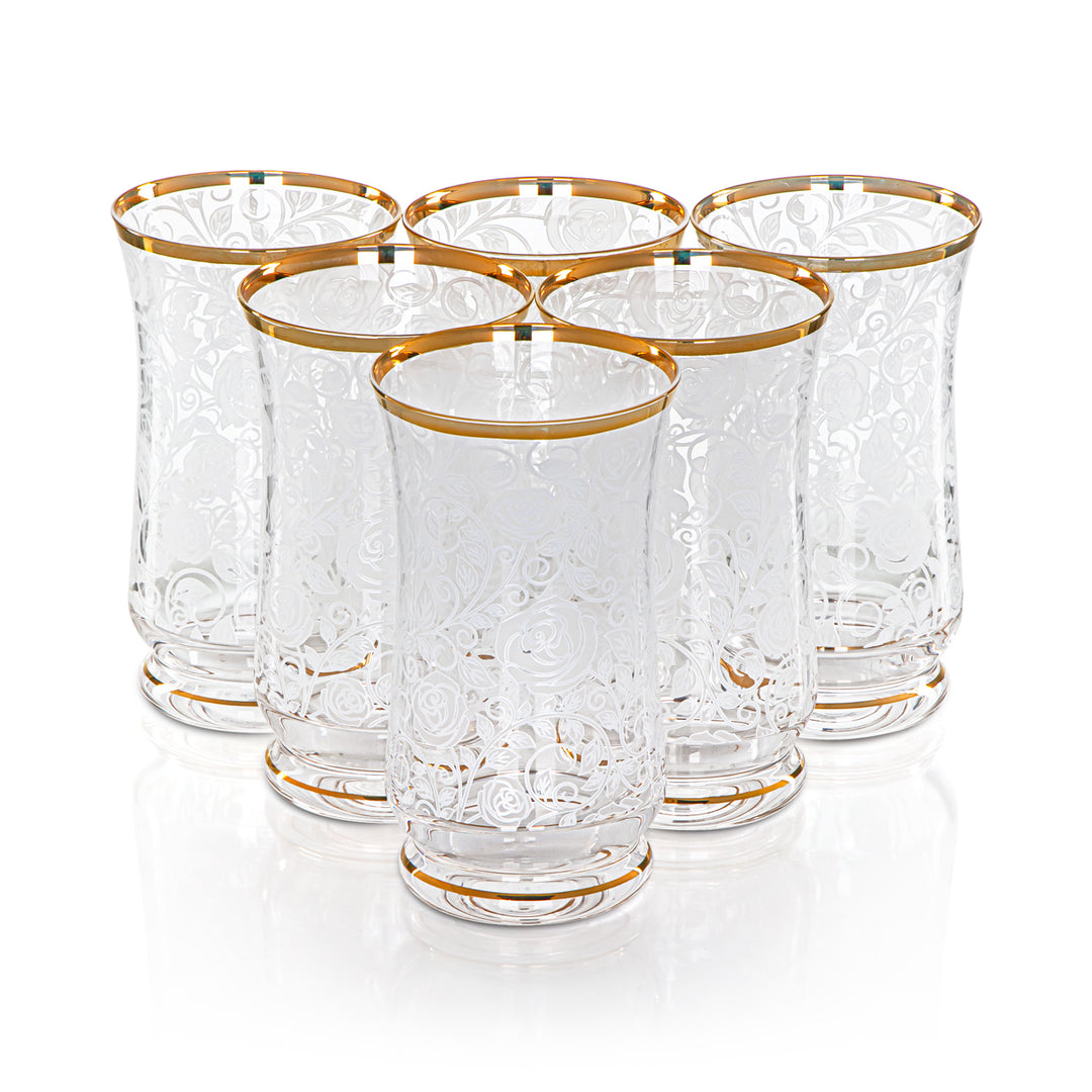 Almarjan 250 ML Glass Water Cup - 1102B-WRT