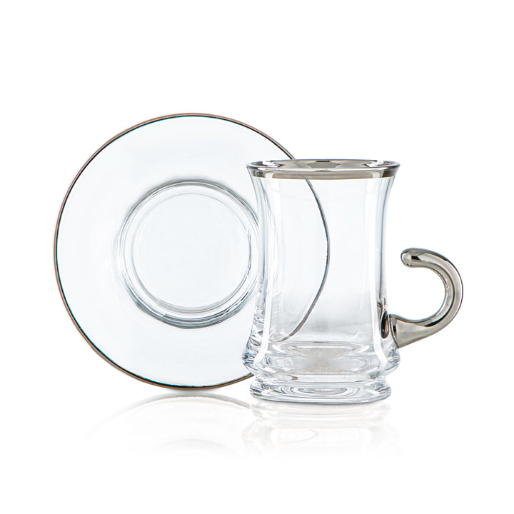 Tasse à thé en verre Almarjan 120 ML - 1265B-0001P-SIL