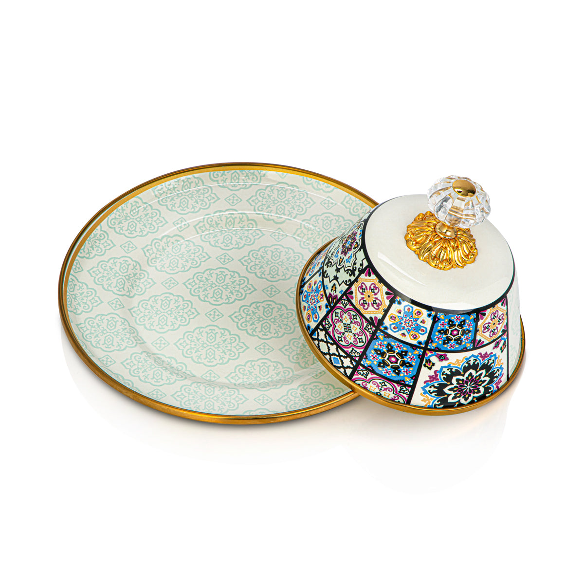 Assiette à beurre en émail Almarjan Tohfa Collection - 287421047