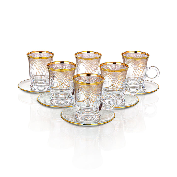 Service de tasses à thé en verre Combi 6 pièces - G952/1Z-35/11
